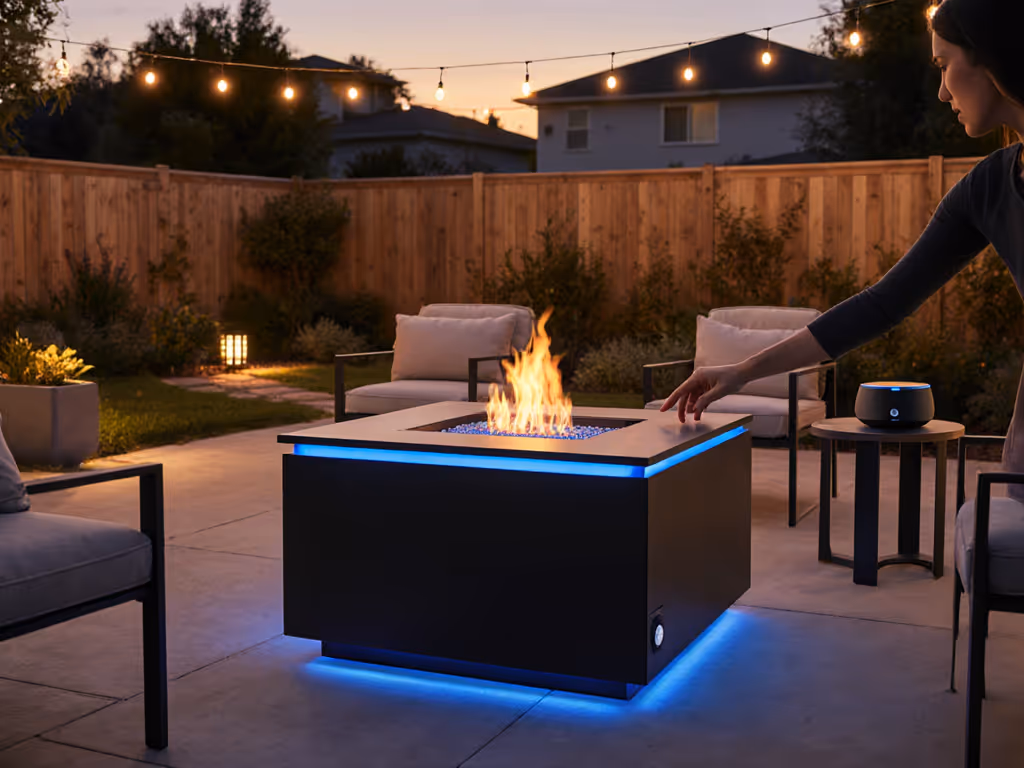 Square Fire Pit Voice Control: Safe Home Automation