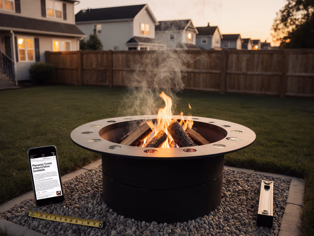 Neighbor-Friendly DIY Smokeless Fire Pit Guide