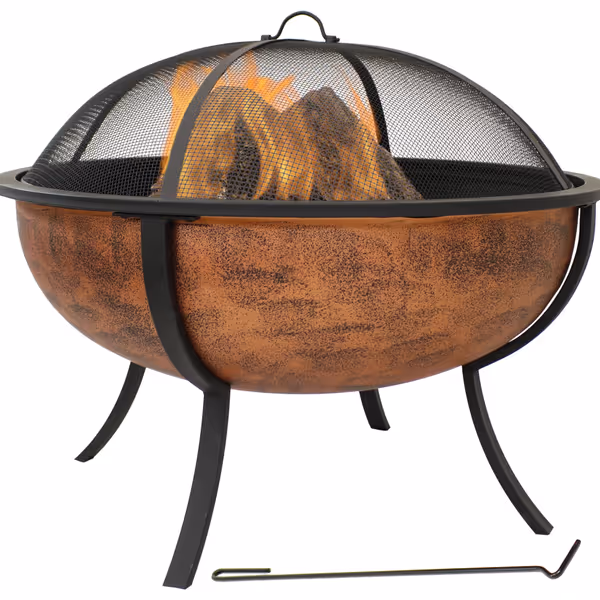 Sunnydaze 32-Inch Copper Fire Pit