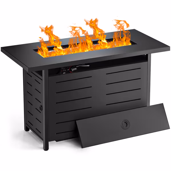 Hykolity 42 Inch Gas Fire Pit Table